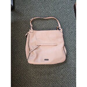 Jessica Simpson Pink/ Beige Large Handbag Purse Satchel